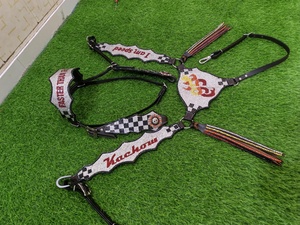 Accesorios para Caballos de Primera Calidad 2026, Cabezada de Cuero Personalizada con Pechera para Montar a Caballo, Color Marrón - Product Image 3