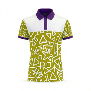 Polo de golf haute performance, logo personnalisé, 100% polyester, polos de golf pour hommes, polos à séchage rapide - Product Image 5