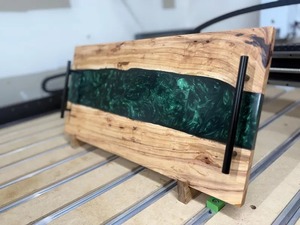 Quality Style Design <b>Epoxy</b> Resin And Wooden Tray Decorative Trays Wood and Resin Trays <b>Epoxy</b> Trays At very affordable Price - Product Image 3