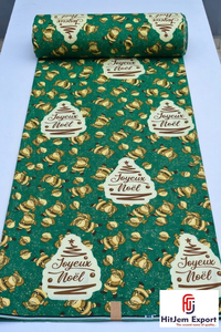 Tissu imprimé en coton africain de qualité supérieure pour la couture de vêtements de mode nigériens, tenues de cérémonie, uniformes d'église, décoration intérieure, OEM ODM - Product Image 5