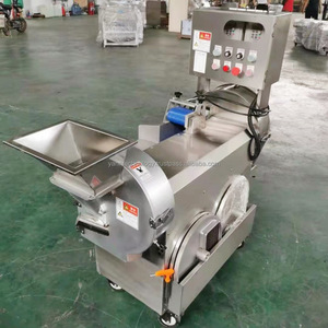 Vente chaude pas cher prix d'usine coupe-courge électrique Double têtes Machine dés peu de coupe tomate à feuilles finition des fruits - Product Image 2