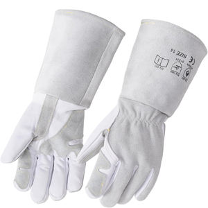 Gants de soudage TIG en cuir de qualité supérieure avec revêtement en latex, haute dextérité et doublure douce, personnalisables et anti-impact - Product Image 1