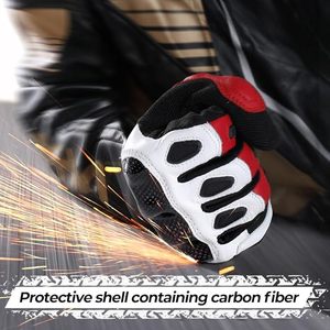 Gants de moto professionnels en fibre de carbone pour hommes, équipement de course protecteur à doigts entiers - Product Image 3