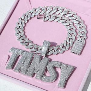 จี้เพชรโมอิสซาไนต์ทรงกลมเจียระไนแบบบริลเลียนท์สั่งทำพิเศษ ประดับด้วยเงินแท้ 925 พร้อมอักษรย่อ สร้อยคอฮิปฮอปสำหรับแร็ปเปอร์ - Product Image 6