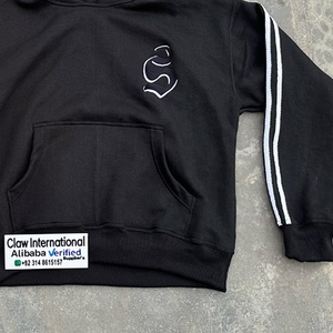 Sweat à capuche réfléchissant personnalisé en coton avec fermeture éclair, imprimé numériquement, tendance hiver 2025 pour hommes - Product Image 4