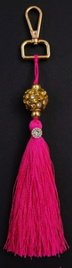 Pink Rayon Key Tassel Decorative Fringe For Wall <b>Hook</b> Use - Product Image 4