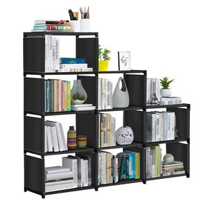 Organizzatore a 9 Cubi in Tessuto Non Tessuto, Armadio e Libreria per Soggiorno, Camera da Letto, Ufficio, Design Elegante a Scaffale Cubico - Product Image 1