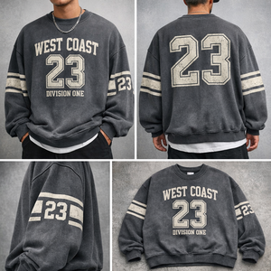 Sudadera de Fútbol Americano Extra Grande de Invierno con Logotipo Personalizado OEM |   Corte Holgado de 450 GSM |   Fabricante de Ropa Deportiva Urbana Vintage - Product Image 5