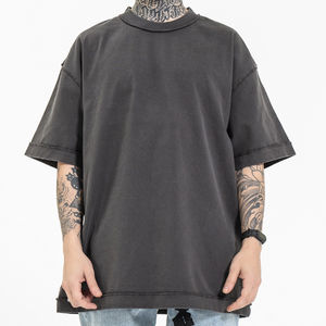 T-shirts Streetwear Homme Personnalisés en Coton 100% Respirant Coupe Oversize Grandes Tailles avec Logo et Motifs Personnalisés – Fabrication sur Mesure - Product Image 3