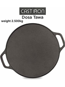 Plancha Redonda de Hierro Fundido Resistente para Dosa, con Asas Dobles, para Roti, Dosa, Tortillas, Panqueques y Cocina Diaria - Product Image 3