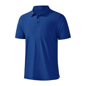 Camisa de Golf Azul Claro para Hombre, 100% Algodón, Secado Rápido, Manga Corta, Tejido de Punto, Cuello Deportivo, Talla XL - Product Image 6