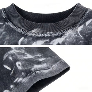 Camiseta Extra Grande Personalizada con Efecto Lavado al Ácido, 100% Algodón, Material de Primera Calidad, Efecto Lavado al Ácido de Alta Calidad, Unisex - Product Image 4