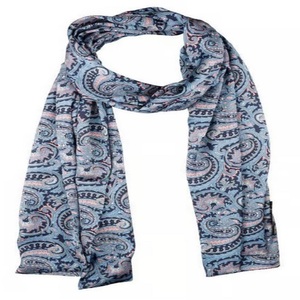 Châle carré en polyester pour femme, à pois floraux, dessiné à la main, réversible, long, pour l'été, usage quotidien, design traditionnel - Product Image 5