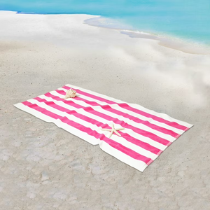 Serviettes de plage rayées rectangulaires en coton tissé, séchage rapide, absorbantes, pour piscine et bain, extra grandes et surdimensionnées - Product Image 3