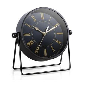 Horloge de bureau vintage silencieuse sans tic-tac, horloge de table, décoration d'intérieur, horloge de table - Product Image 3