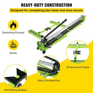 Tagliapiastrelle Manuale da 47 Pollici con Telaio Interamente in Acciaio, Guida Laser Bonus e Lama di Ricambio, Macchina Efficiente per Taglio Piastrelle - Product Image 5