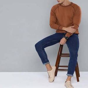 BEFINE APPAREL Men's Heavyweight Fleece Sweatshirt Custom Printed Crewneck Pullover 100% Cotton Blend Warm Winter Casual Wear - Product Image 6
