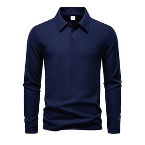Jersey de Punto de Manga Corta y Cuello Alto para Hombre, Corte Regular, Color Gris Sólido, Estilo Casual, Largo Regular, 100% Algodón - Product Image 3