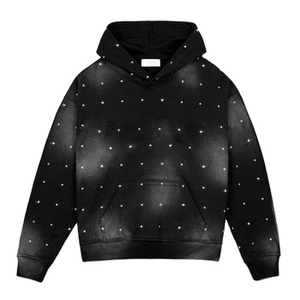 Sudadera con Capucha de Felpa Francesa Gruesa de 580 GSM, Estilo Vintage, Holgada, Informal, de Algodón Premium Desgastado - Product Image 1