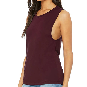 Chaleco sin mangas para mujer, con estampado digital, cuello redondo, corte holgado, fabricado por OEM, con logotipo personalizado, para uso casual de verano, al por mayor. - Product Image 4