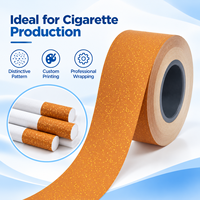 Rouleau de papier de liège imprimé à pois jaunes pour la production de filtres à cigarettes