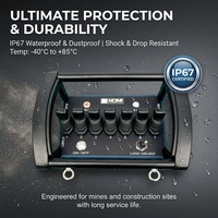 Control Remoto Hidráulico Industrial a Prueba de Agua IP67, 7 Palancas, Universal para Excavadora y Grúa Pórtico NM-048