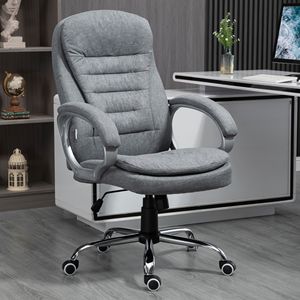 Sedia da ufficio ergonomica regolabile con comoda imbottitura (Grigio) - Product Image 2