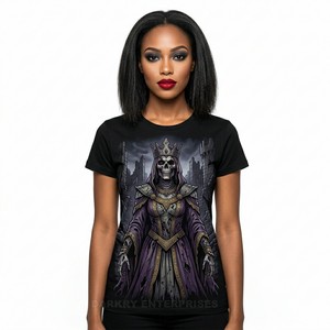 T-shirt professionnel pour femme avec motif 'Zombie' et 'Plan d'architecte', design créatif unique, 100% Coton, fournisseur d'impression personnalisée - Product Image 5