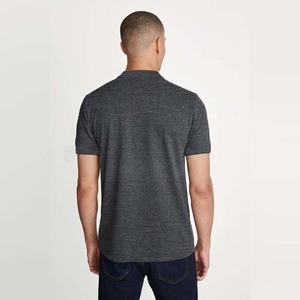 <b>Charcoal</b> Grey Custom Color Custom Logo Men's & Women's Business Style Knitted 100% Cotton Quick Dry Short Sleeve <b>T</b>-<b>Shirt</b> - Product Image 5