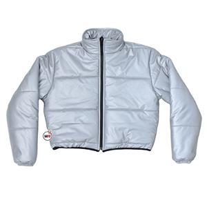 Women's Turtleneck <b>Waterproof</b> Zipper up Plain Dyed OEM Bobble genuine Polyester Casual Customization Designs for women's Jackets - Product Image 5