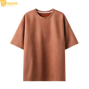 Camiseta de Gamuza Extra Grande Personalizada para Hombre, Algodón Grueso, Hombros Caídos, Estilo Urbano, Alta Calidad, Hip Hop, Corte Holgado - Product Image 4