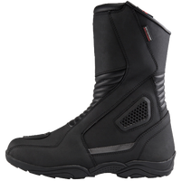 Bottes de moto imperméables et respirantes à fermeture éclair, mi-mollet, absorbant les chocs, légères, en cuir véritable pour hommes