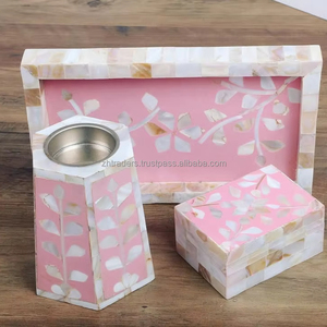 Pearl Radiance decorativo MOP Mabkhara quemador hecho a mano de lujo Bakhoor titular para regalos, decoración del hogar y ceremonias religiosas - Product Image 1