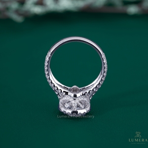 Lumera Pear Cut Diamond Engagement <b>Ring</b> White Gold <b>Split</b> Shank Classic Style Women's Jewelry IGI Certified Wedding <b>Ring</b> - Product Image 6