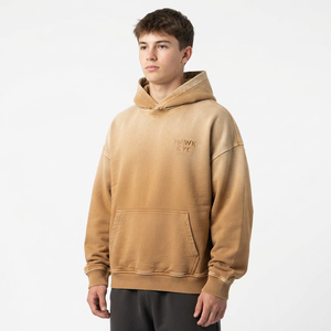 Streetwear <b>Hoodie</b> Sun Fade <b>Oversized</b> Cotton <b>Hoodie</b> Heavyweight Casual <b>Hoodie</b> <b>For</b> <b>Men</b> Custom Logo Design Private Label - Product Image 4