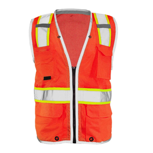 Chaleco de Seguridad de Alta Visibilidad para Hombre, Cinta Reflectante, Transpirable, Ropa de Trabajo Informal para Otoño - Product Image 2