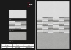 Carreaux de céramique mats polyvalents 30x60 cm, idéaux pour les applications résidentielles où la praticité rencontre le style contemporain doux. - Product Image 5