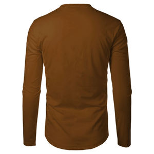 เสื้อยืดผู้ชายคุณภาพสูงแบบถักอย่างดี เสื้อผ้ากีฬา เสื้อออกกำลังกาย เสื้อคอมเพรสชั่น แขนยาว แห้งเร็ว เสื้อยืดผู้ชายแบบสั่งทำ - Product Image 6