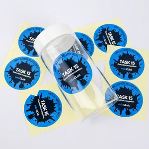 Etiquetas Adhesivas Circulares Personalizadas con Logotipo, Impresas con UV en Vinilo Resistente al Agua, Etiquetas Redondas Resistentes y Legibles para Empaque de Hamburguesas - Product Image 6