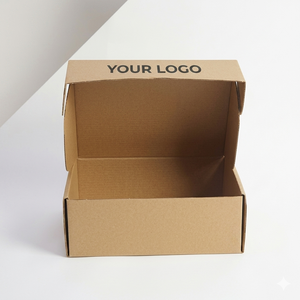 Boîtes cadeaux en carton ondulé recyclé avec fermeture magnétique, insert en mousse, feuille métallique, logo personnalisé - Emballage de luxe écologique - Product Image 5