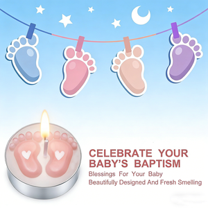 Velas Aromáticas Personalizadas para Baby Shower, Recuerdos con Aroma a Flores, Regalos Personalizados para Invitados con Conejito - Product Image 3