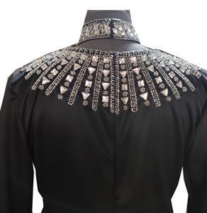 Vestido de noche personalizado con cuentas de cristal para mujer, cuello de pico Sexy con cuello de cristal desmontable, primavera y verano, 2022 - Product Image 2