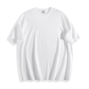 เสื้อยืดคอกลมแขนสั้นผู้ชายแบบสั่งทำปี 2027 ผ้าฝ้าย ไซส์ใหญ่ เป็นมิตรกับสิ่งแวดล้อม สไตล์วินเทจ ทรงหลวม สบายๆ ขายดี - Product Image 5