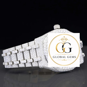 Best Quality Most Demanded White Iced Out Moissanite Diamond Watch for Street Fashion and Lifestyle Available at Export Price - Product Image 2