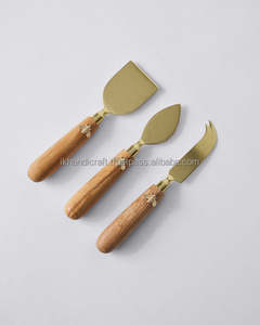 Nouvelle arrivée planche à fromage personnalisée en acier inoxydable ensemble de couteaux bambou maison table meilleurs outils pour les fêtes vendeur en ligne vrac faible - Product Image 2