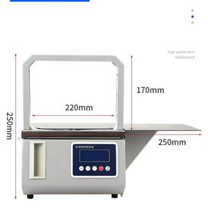 Tự động điện kích thước nhỏ lớp đóng đai máy với độ an toàn cao cho hộp/bao bì các tông 1 năm bảo hành - Product Image 1