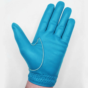 Guante de Golf SAAR INDUSTRIES Azul de Cuero Genuino Cabretta para Mano Izquierda, Antideslizante, Unisex, con Cierre de Velcro, para Deportes y Entrenamiento al Aire Libre - Product Image 6
