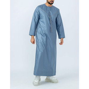 Elegant Men Juba Traditional Modest Robe Breathable Soft Fabric Full Length <b>Islamic</b> <b>Clothing</b> For Men Daily Comfort - Product Image 2