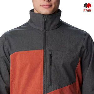 แจ็คเก็ตซอฟต์เชลล์แบบสั่งทำพิเศษสำหรับผู้ชาย ยี่ห้อ Ryan Pro Gear พร้อมซิปปิดและบริการพิมพ์โลโก้ตามแบบ - Product Image 3