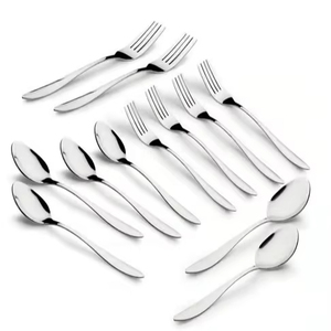 Premium <b>Table</b> Styling Metal Cutlery Set <b>Spoon</b> Fork Serving Duo Crafted for Sophisticated Dining Presentation - Product Image 1